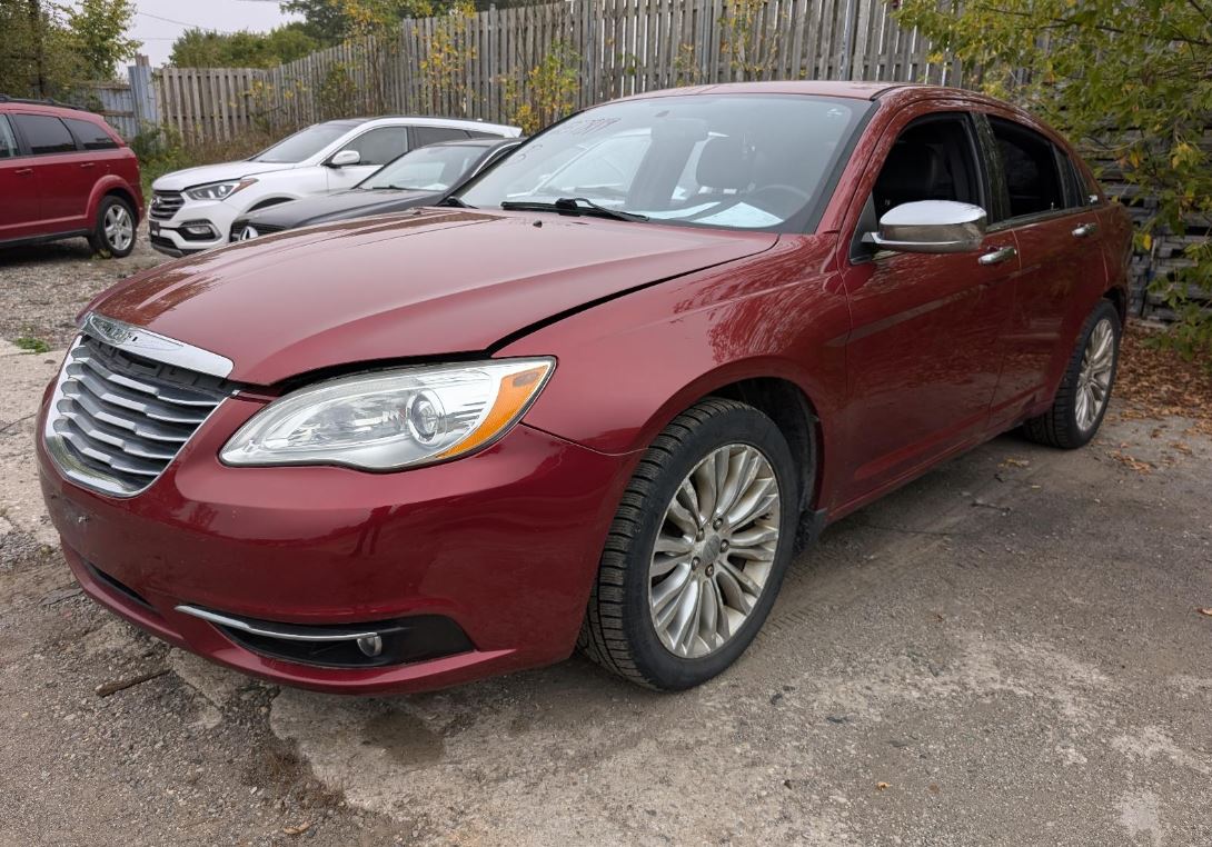 Used OEM Driver Side Chrome Bezel Head light fits 2011-2014 Chrysler 200 5182591AE