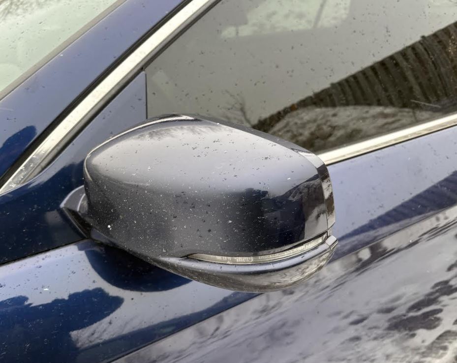 Rétroviseur extérieur gauche d'origine (OEM) d'occasion, sans surveillance d'angle mort, pour Honda Accord 2013-2015 (références : 76250T2GA11ZC et 76250T2GA12ZC).