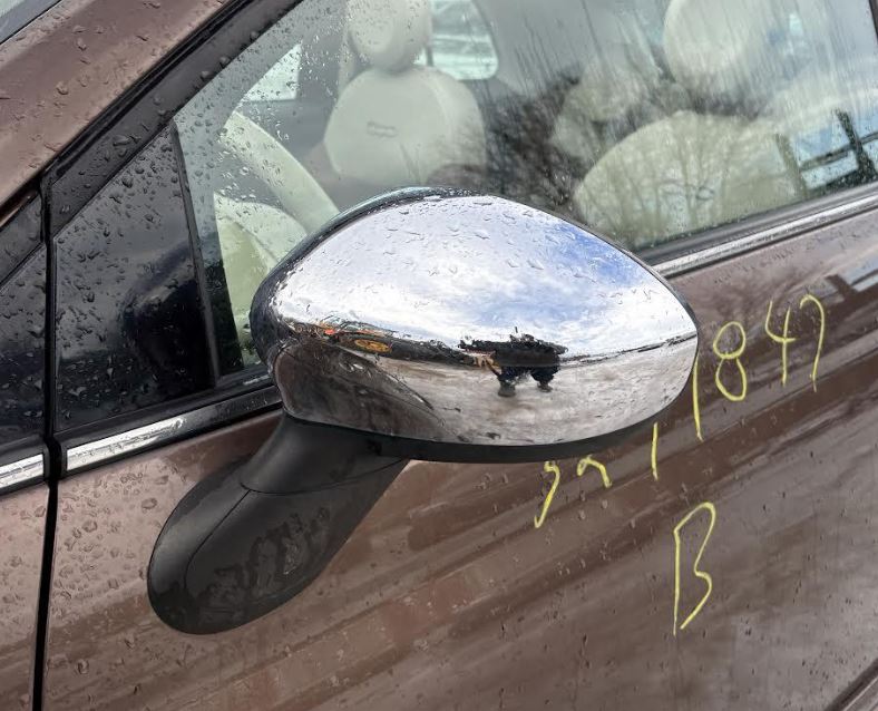Used OEM LH Driver Door Mirror fits 2012-2017 Fiat 500 68087589AC, 68073123AB, 68103786AB
