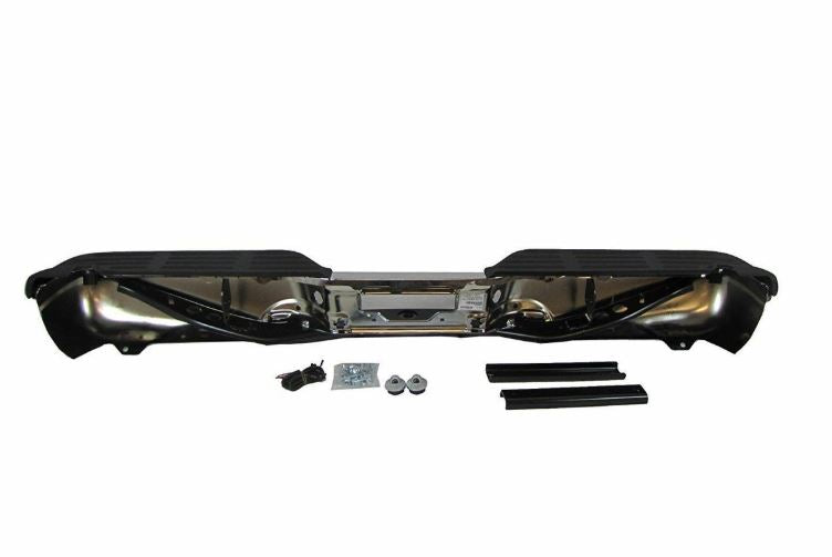 New Rear Chrome Bumper w/o park assist fits 1999-2007 Ford F250SD/F350SD, 1999-2003 F450SD/F550SD Pickup