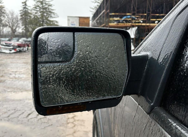 Used OEM LH Driver Door Mirror Power w/o power folding, w/o memory fits 2011-2014 Ford F150 Pickup