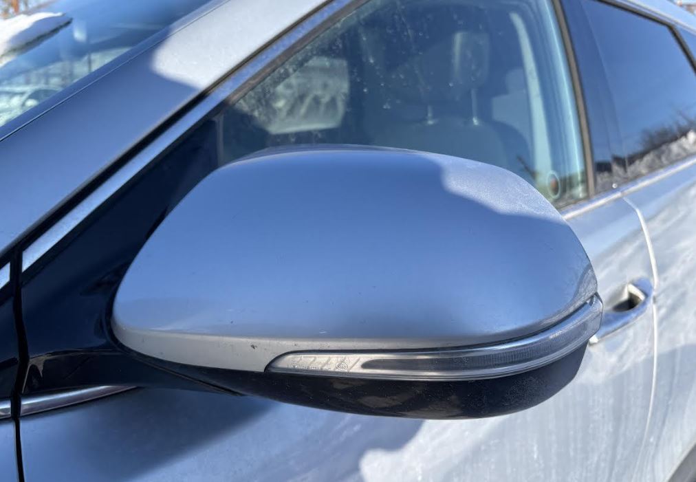 Used OEM LH Driver Door Mirror w/ Turn Signal w/o blind spot fits 2013-2016 Hyundai Santa Fe 87610B8034, 876104Z005