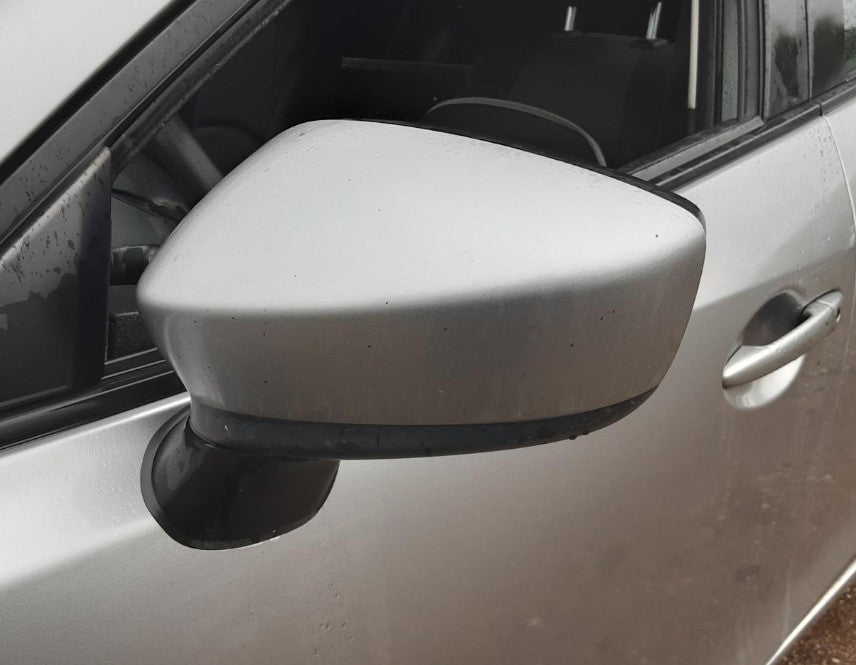Used OEM LH Driver side Door Mirror Power w/o blind spot alert & turn signal fits 2014-2016 Mazda 3 BHN969181E, BJS769121B, BHN969181D