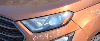 Used OEM LH Driver side Halogen Headlight fits 2018-2022 Ford Ecosport SES/L GN1Z13008CZ