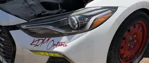 Used OEM LH Driver side Halogen Headlight wIth bumper mounted LED fits 2017-2018 Hyundai Elantra Sedan 92101F2050 92101F3010