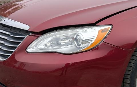 Used OEM Driver Side Chrome Bezel Head light fits 2011-2014 Chrysler 200 5182591AE