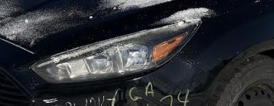 Used OEM LH Black Halogen Bezel Headlight W/o LED fits 2015-2018 Ford Focus