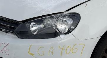 Used OEM LH Halogen Headlight fits 2010-2014 Volkswagen Golf/Jetta 5K0941005D