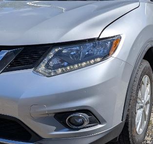 Used OEM Driver Side Halogen Headlight fits 2014-2016 Nissan Rogue 260604BA2A 260604BA0A 260605HA0A