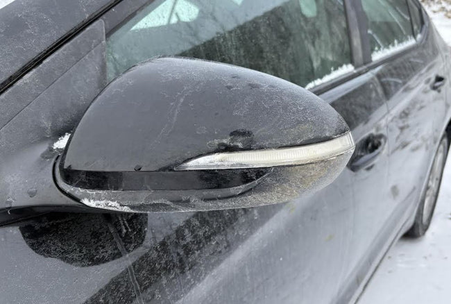 Rétroviseur extérieur gauche d'origine d'occasion, sans mémoire, avec surveillance d'angle mort et clignotant, compatible avec Hyundai Elantra 2017-2018 (références : 87610F3030 et 87610F2290).