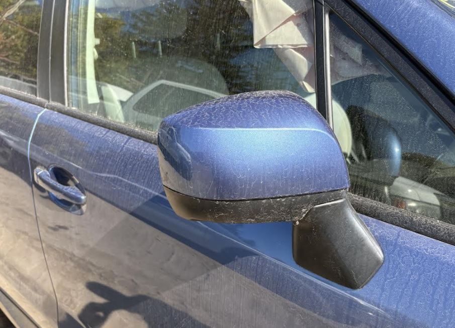 Used OEM RH Side Door Mirror w/o turn signal, heated fits 2014-2016 Subaru Forester