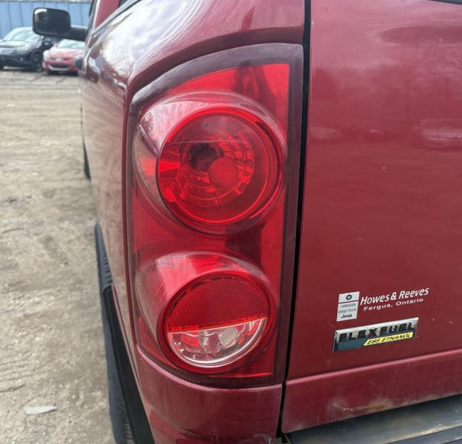 Used OEM LH Driver Side Outer Taillight fits 2007-2008 Dodge 1500, 2007-2009 Dodge 2500/3500 Pickup 55277303AC