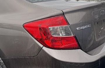 Used OEM LH Tail light fits 2012 Honda Civic 1.8L, 2.4L Sedan 33550TR0A01