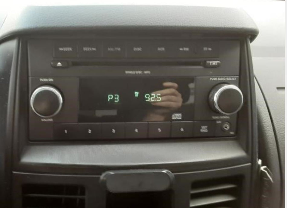 Used OEM A/V Equipment w/o Navigation fits 2009-2011 Dodge Caravan, Dodge 1500 Pickup,  2010-2011 Dodge 2500 3500