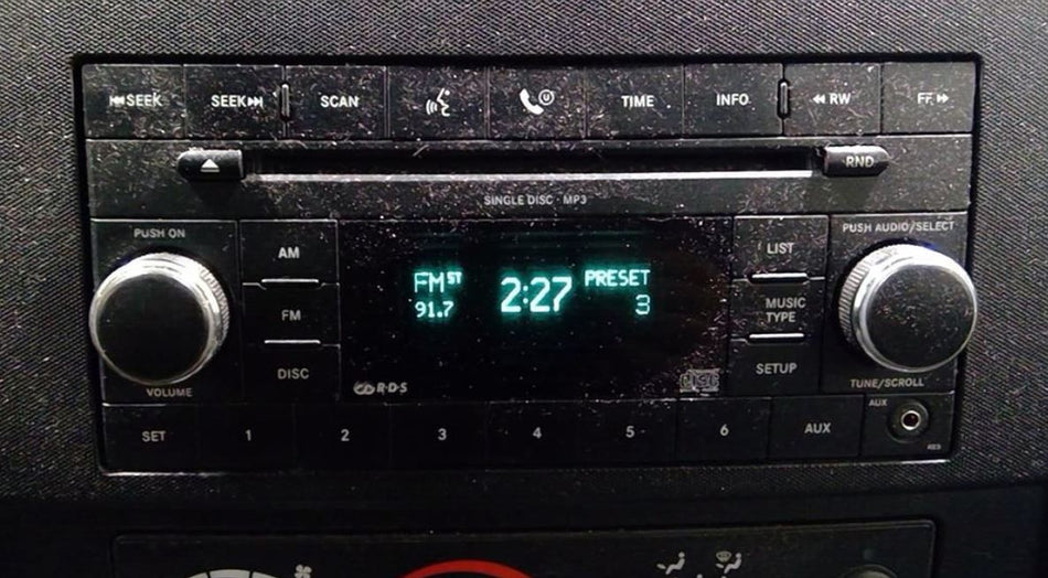 Used OEM A/V Equipment fits 2011-2012 Jeep Patriot, Compass, Caliber, Avenger 05091222AD 05091222AC
