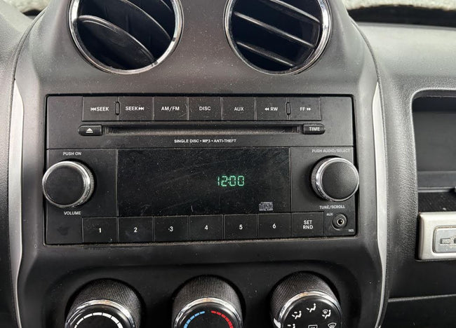 Used OEM A/V Equipment fits Dodge 2012-2014 Challenger, 2012-2017 Compass, 2012-2017 Patriot, 2013-2014 Avenger, 2012-2014 Chrysler 200