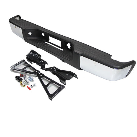 2007-2013 Chevrolet Silverado GMC Sierra 1500 New Rear Bumper Chrome Park Assist 
