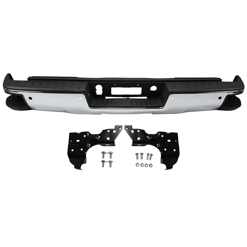 2014-2019 Chevrolet Silverado GMC Sierra 1500 New Rear Bumper Chrome Corner Step Park Assist GM1103175