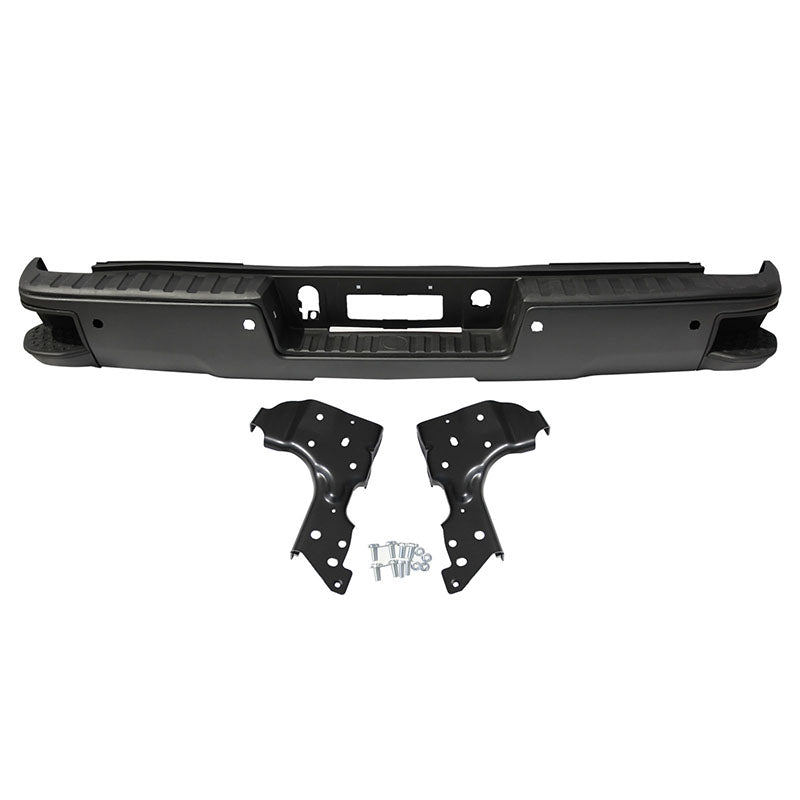 2014-2019 Chevrolet Silverado GMC Sierra 1500 New Rear Bumper Paint to Match Corner Step Park Assist GM1103179