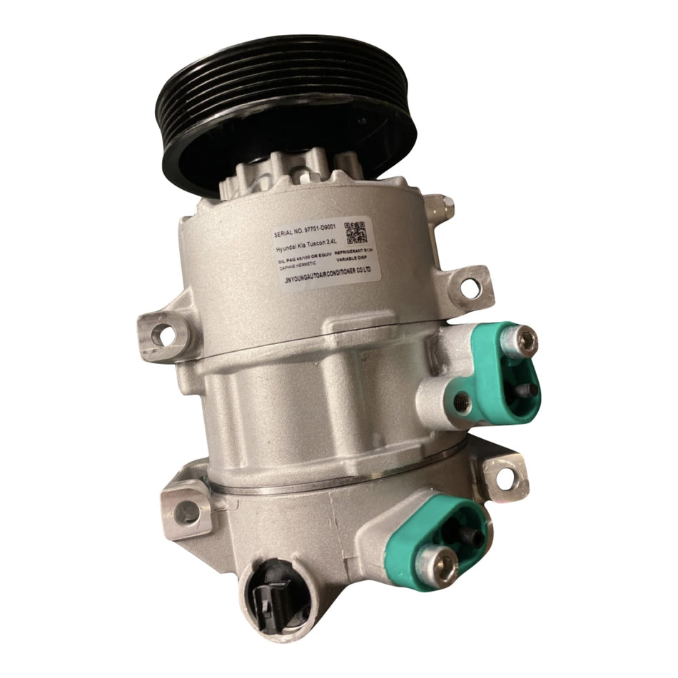 New A/C Compressor Assembly 2.4L fits 2017-2019 Kia Sportage  2018 Hyundai Tucson 97701-D9000 97701-D9001