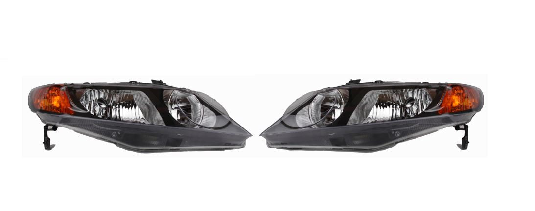 2006-2008 Honda Civic Sedan New LH & RH Driver Headlight