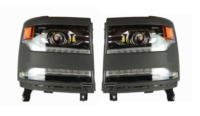 2016-2018 Chevrolet Silverado 1500 New LH & RH LED Headlights 1500 GM2503456 GM2502456