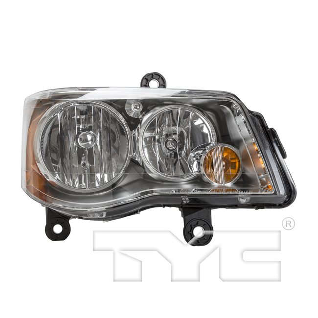 2008-2020 Dodge Caravan, Chrysler Town & Country New RH Halogen Headlamp CH2503192 5113336AI